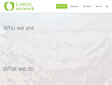 Tablet Screenshot of lingonetwork.com